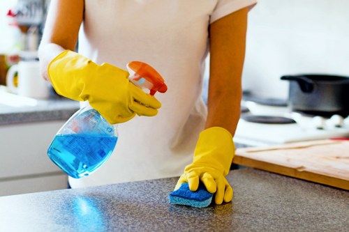 Deep cleaning supplies ready for one off cleaning service