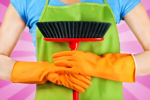 Dust and allergens being removed from a mattress