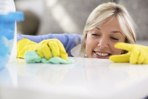 Regular cleaning for property maintenance and surface protection